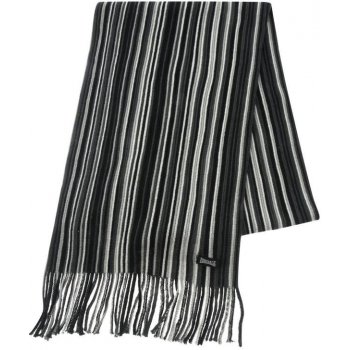 Lonsdale College 2 Scarf Black Stripe