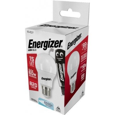 Energizer LED GLS žárovka 8,2W EQ 60W - žárOVKY E27, S18422, STUDENÁ BÍLÁ – Zboží Živě