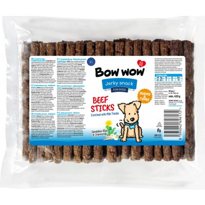 Bow Wow Snacks Tyčinky s hovězím masem 50ks dog – Hledejceny.cz