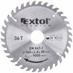 EXTOL PREMIUM pilový kotouč s SK plátky, 160x2,0x30mm, 36T, šířka SK plátků 2,8mm, SK – Hledejceny.cz
