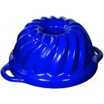 Český smalt Gourmetina Litinová smaltovaná pečicí forma bábovka Sofie Noční modrá 22x10 cm – Sleviste.cz