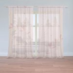 Sablio Záclony Růžové lístky: 2ks 150x250cm – Zboží Mobilmania