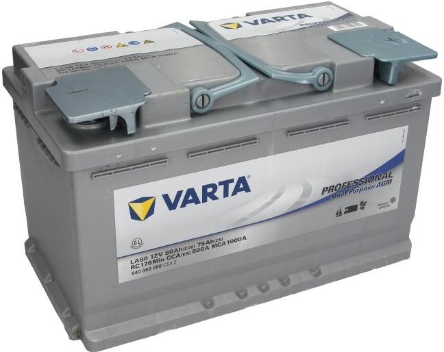 Varta Professional AGM 12V 80Ah 800A 840 080 080 od 3 901 Kč - Heureka.cz