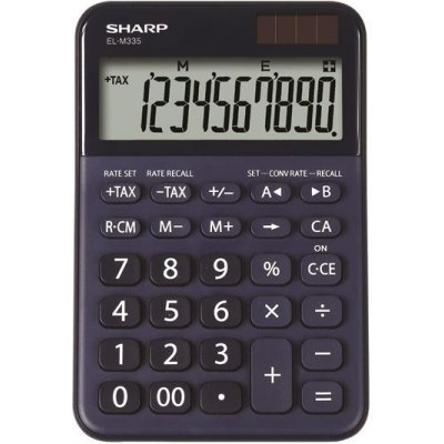 Sharp Stolní kalkulačka ELM335BBL, modrá – Zboží Mobilmania