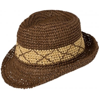 Myrtle Beach Letní pánský klobouk MB6702 Nugátová / slámová