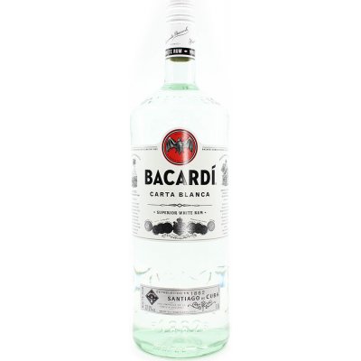 Bacardi Carta Blanca 37,5% 1,5 l (holá láhev) – Hledejceny.cz