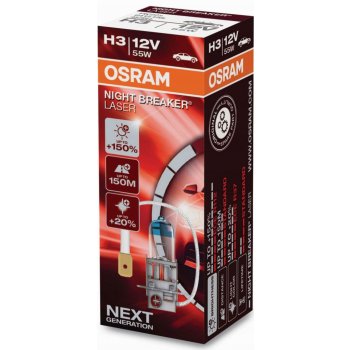 Osram NightBreaker Laser H3 Pk22s 12V 55W