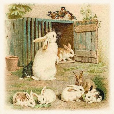 Skona Ting Papírový ubrousek Spring Animals Bunnies – Hledejceny.cz