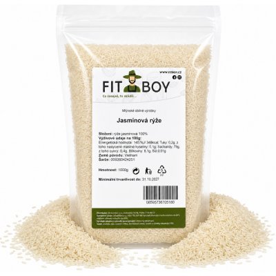 Fitboy Jasmínová rýže 1 kg – Zboží Dáma