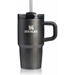 Stanley Quencher H2.O Fluted Tumbler nerezový tumbler s brčkem malý Black PVD 590 ml – Zboží Dáma