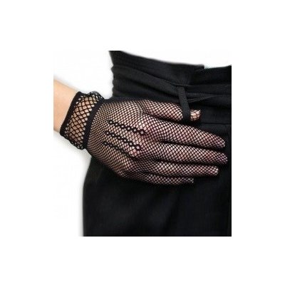 Gotické síťované celoprsté rukavice – Zboží Dáma