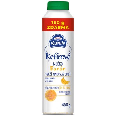 Mlékárna Kunín Kefírové mléko banán 450 g – Hledejceny.cz