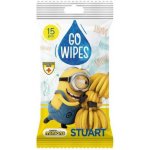 GoWipes vlhčené ubrousky s motivem Mimoň s antibakteriálním účinkem 15 ks – Sleviste.cz