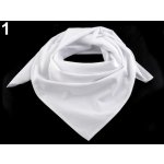 Bavlněný šátek jednobarevný 1 bílá – Zboží Dáma