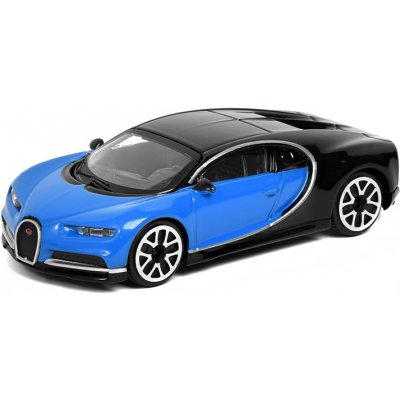 Bburago Bugatti Chiron 2016:modrá černá 1:43 – Zboží Mobilmania