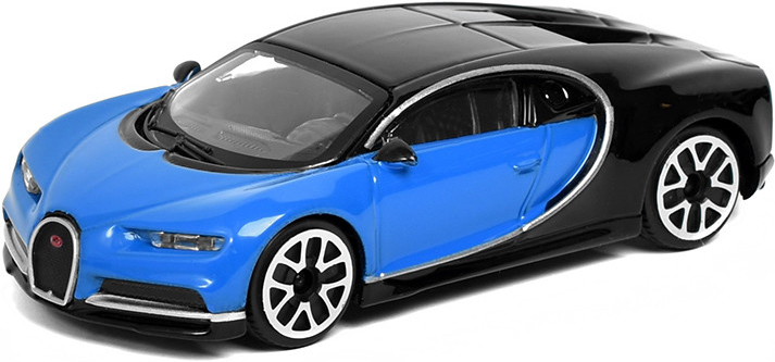 Bburago Bugatti Chiron 2016:modrá černá 1:43