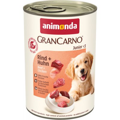 Animonda GranCarno Original Junior hovězí a kuřecí 12 x 400 g – Hledejceny.cz