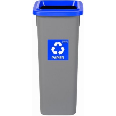 Fit Bin gray Odpadkový koš na tříděný odpad 20 l modrý papír – Zboží Mobilmania