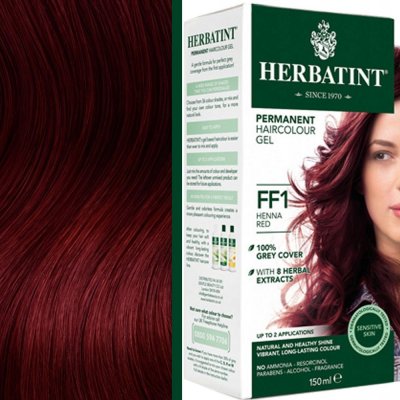 Herbatint permanentní barva na vlasy červená henna FF1 150 ml – Zboží Mobilmania