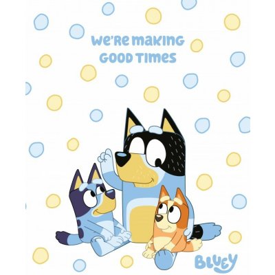 Jerry Fabrics Deka fleecová Bluey Good Time – Sleviste.cz