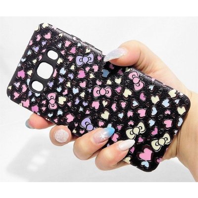 Telone Print Case 3D Hearts Samsung Galaxy J5 2016 J510 Černé – Zboží Mobilmania