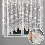Hotová žakarová oblouková záclona bílá Ervi - 7514 bílé motýli - 160 x 320 cm – Hledejceny.cz