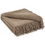Vlnka Vlněný pléd hnědá 140x200 – Sleviste.cz