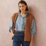 Vesta z jemného úpletu oříšková – Zboží Dáma