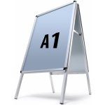 Jansen Display interiérové reklamní áčko A1 oblé rohy profil 25 mm – Zboží Mobilmania