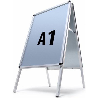 Jansen Display interiérové reklamní áčko A1 oblé rohy profil 25 mm – Zboží Dáma