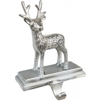 Clayre & Eef Stříbrný háček na vánoční punčochu Srnec - 15*9*21 cm – Hledejceny.cz