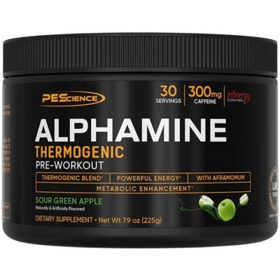 PEScience Alphamine Thermogenic Pre Workout 225 g – Hledejceny.cz