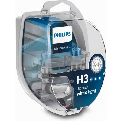 Philips DiamondVision H3 PK22s 12V 55W 2 ks 12336DVS2 – Zboží Mobilmania