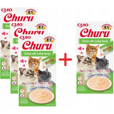 Churu Cat Chicken with Scallop 4 x 14 g – Hledejceny.cz