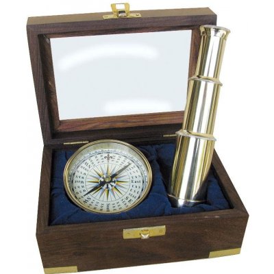 SEA Club Námořní set dalekohled a kompas 9299 – Zboží Mobilmania
