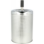 KRCZ Cigaretový popelník kovový otočný Biggy stříbrný 11cm – Zboží Mobilmania