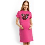 Baby Nellys Bavlněné ponožky Pštros tmavě růžové – Zboží Mobilmania