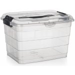 Brilanz box úložný Vilard 14 l,36 x 26 x 23,5 cm víko klip madlo – Sleviste.cz