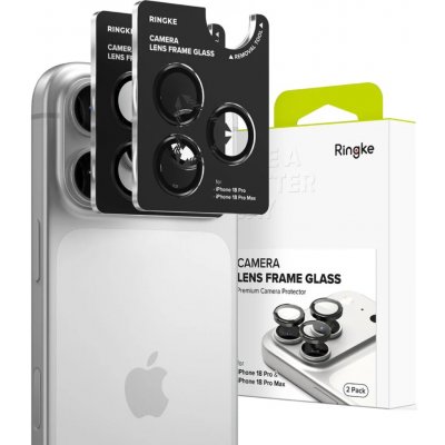 Ochranný kryt rámečku fotoaparátu Ringke Camera Frame Protector, 2 kusy, iPhone 18 Pro / Pro Max, černý – Zboží Živě