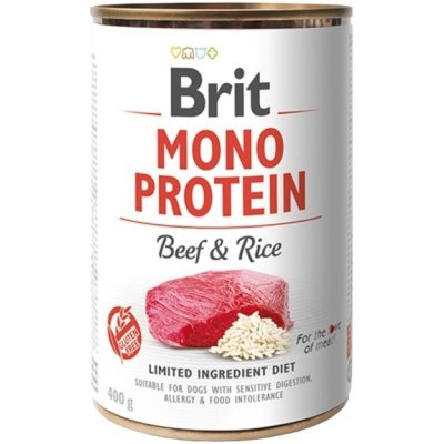 Brit Care Brit Dog konz Mono Protein Beef & Brown Rice 6x400g