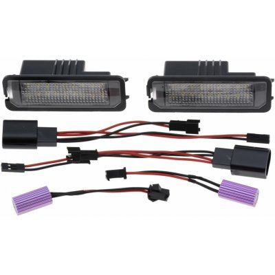 osvětlení SPZ LED (sada 2 ks) včetně odporů pro odstranění chyb. hlášek – Hledejceny.cz