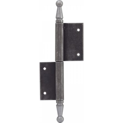 Dveřní závěs s ozdobnou hlavou, 100 x 160 mm, ocel surová – Hledejceny.cz
