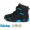 Dětské kotníkové boty D.D.Step dětská zimní obuv W068-363B Black