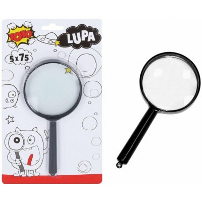 Lupa plast sklo 15cm na kartě 11 5x22cm – Hledejceny.cz