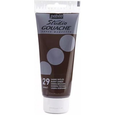 Pébéo studio Gouache kvašová barva 100 ml 29 burnt umber – Zboží Mobilmania