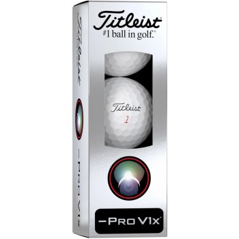 Titleist PRO V1x Left Dash bílé 3 ks