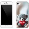 Pouzdro a kryt na mobilní telefon Apple mmCase Gelové iPhone SE 2020 - medvídek pro zamilované