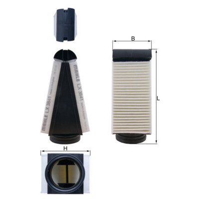 Vzduchový filtr KNECHT LX 3841 – Hledejceny.cz