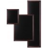 Tabule A-Z Reklama CZ CHBBR60x80 Woodboard nástěnná dřevěná křídová tabule tmavě hnědý lak 60 x 80 cm
