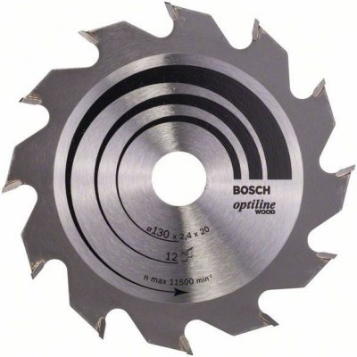 Bosch 2608641167 Pilový kotouč Optiline Wood 130 x 20/16 x 2,4 mm, 12 – Zbozi.Blesk.cz